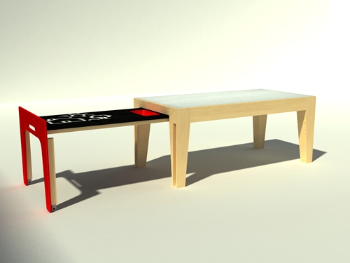 mesa prototipo extensible