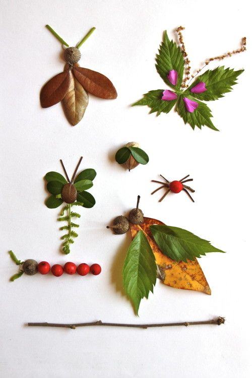 manualidades con hojas de otoño