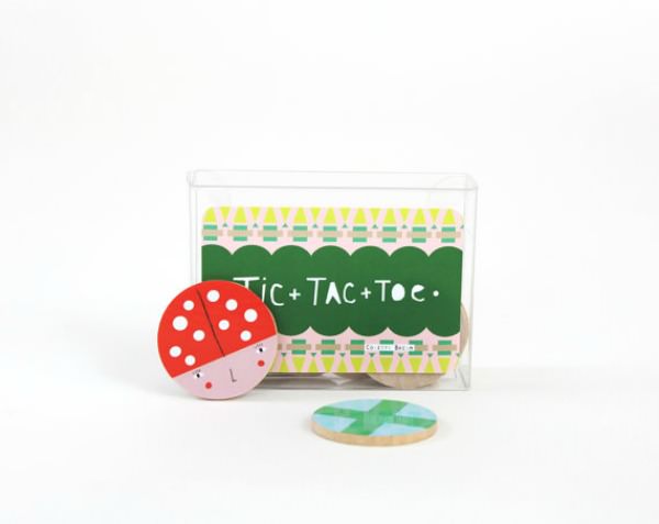 On-The-Go Wooden Tic-Tac-Toe Game by Colette Bream
