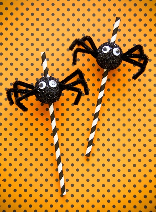 pajitas-fiesta-halloween-arañas