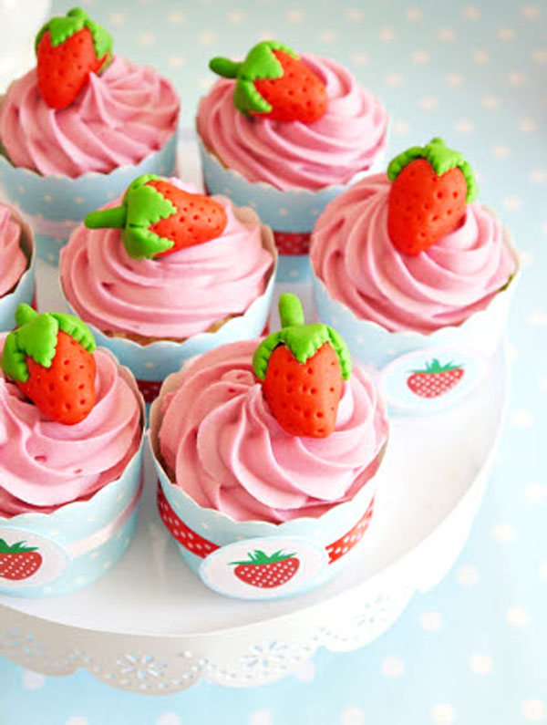 cupcakes-de-fresas