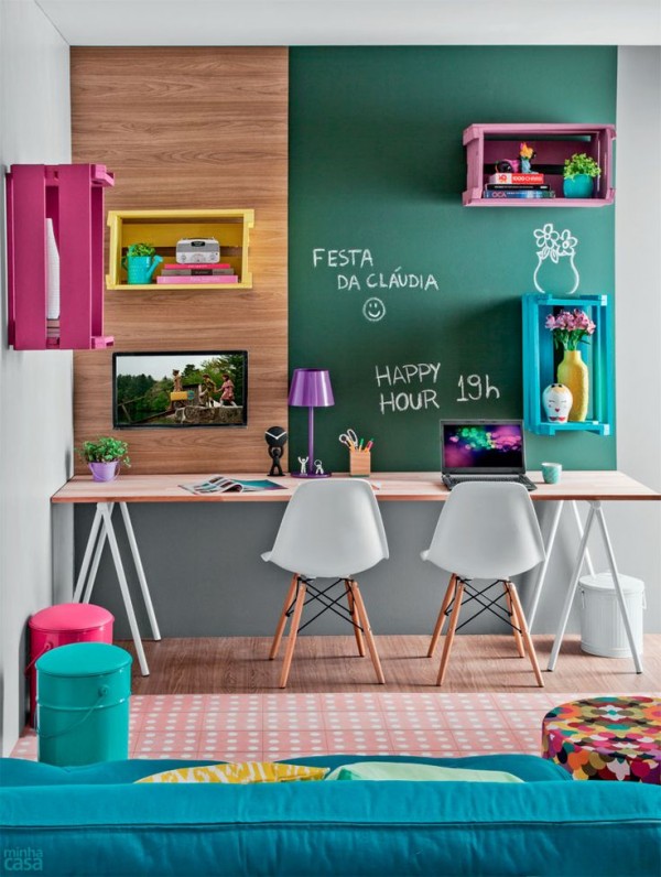 Pared de pizarra para el dormitorio infantil Renovar el dormitorio infantil para el nuevo curso