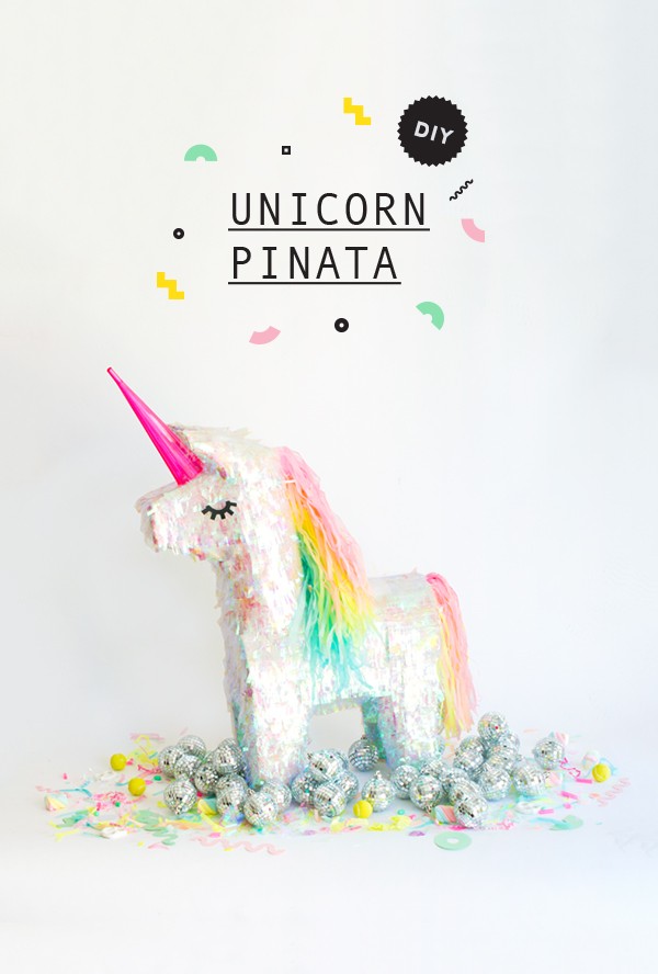 piñata de unicornio para decorar fiestas