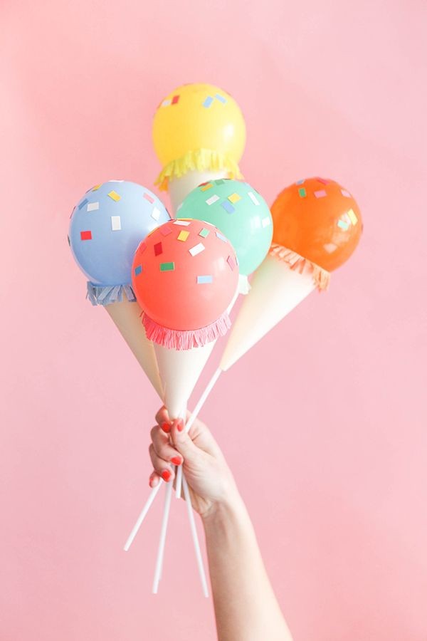 decoracion con globos helados