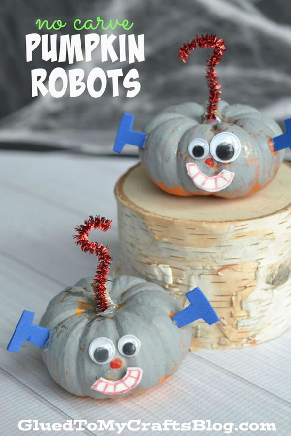manualidades-de-halloween-con-calabazas-robots