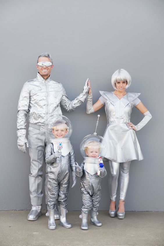 disfraces familia espacial